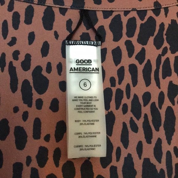 Good American Reversible Cheetah Print One Piece Catsuit Size 3X NWT - Picture 12 of 13